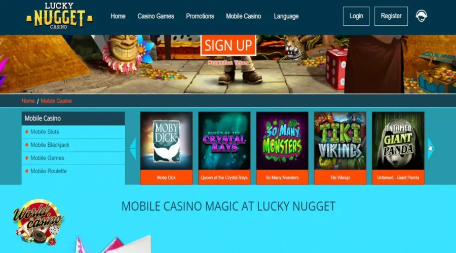 Luckynugget official website